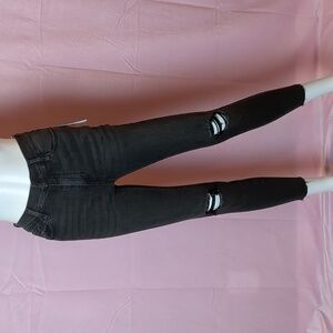 PacSun Distressed High Rise Jeggings in Dark Night Wash